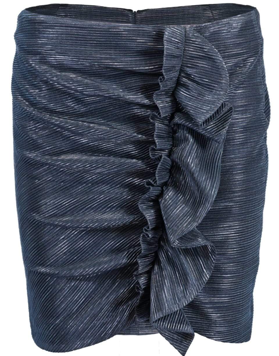 SIMKHAI-Willa Solid and Metallic Mini Skirt-