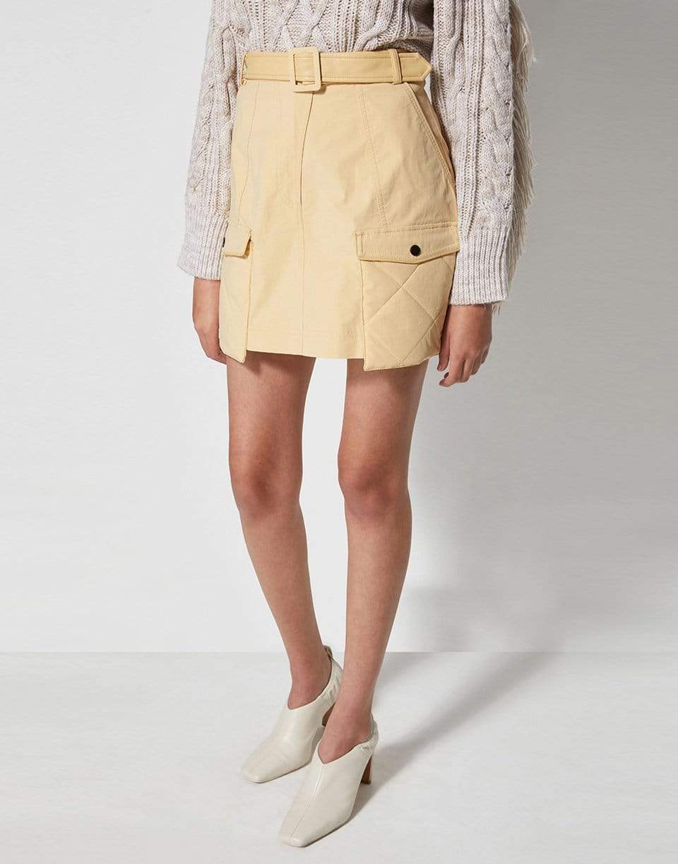 SIMKHAI-Elle Street Quilt Mini Skirt-