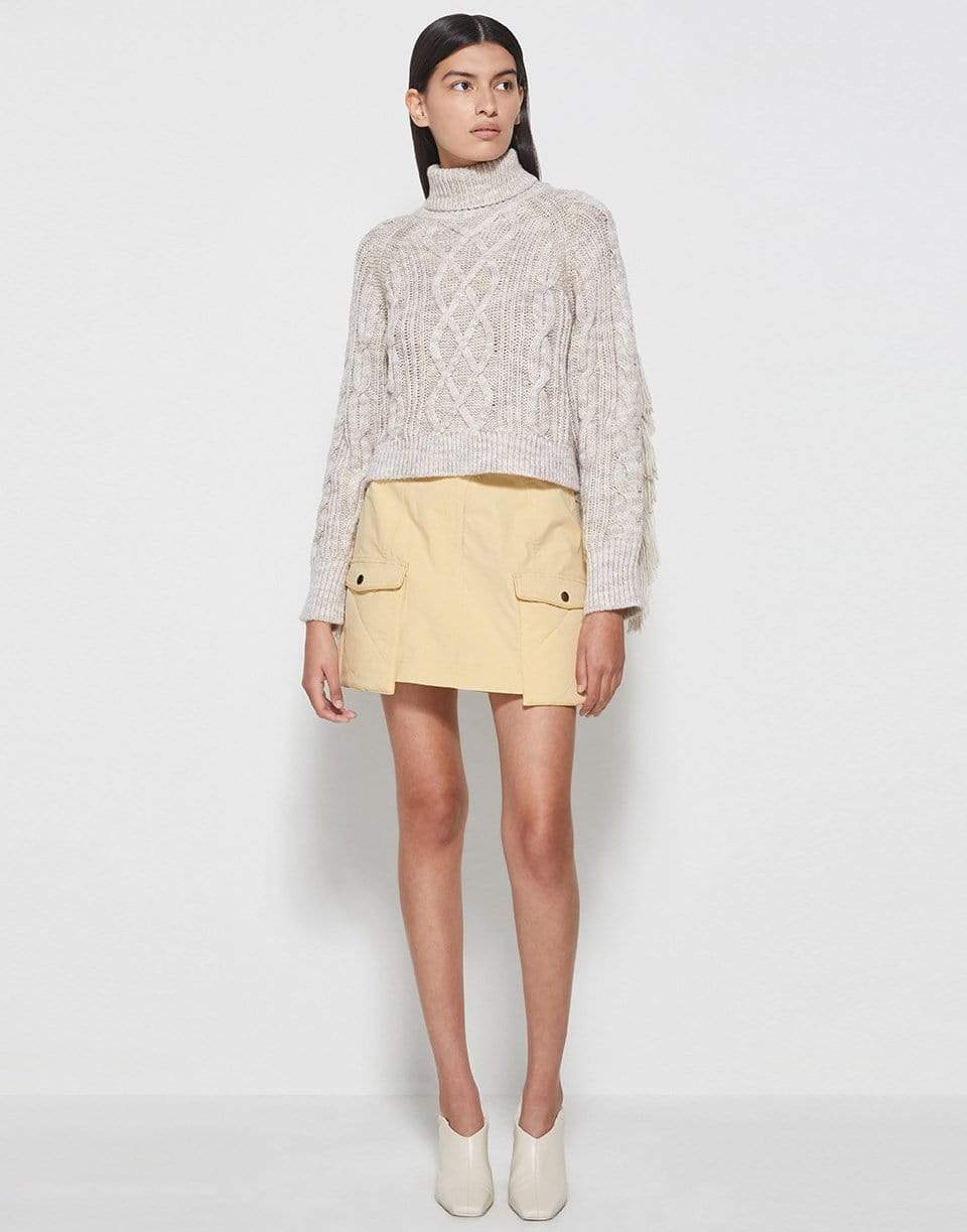 SIMKHAI-Elle Street Quilt Mini Skirt-