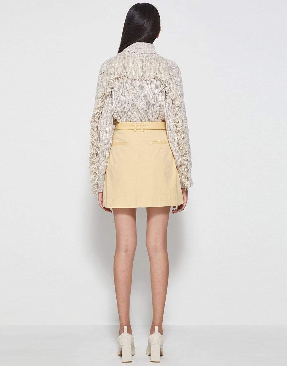 SIMKHAI-Elle Street Quilt Mini Skirt-