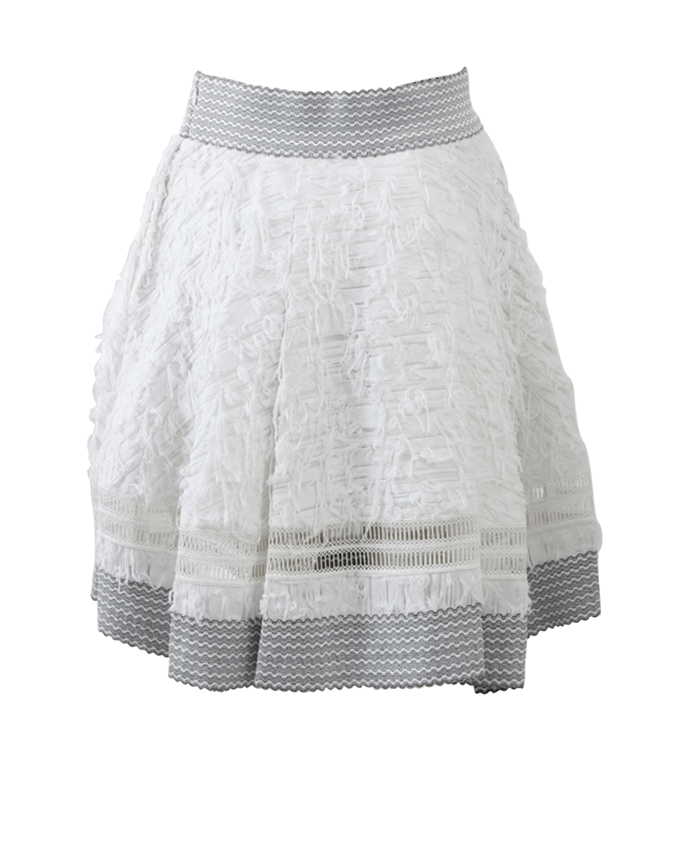 SIMKHAI-Fringe Mini Skirt-