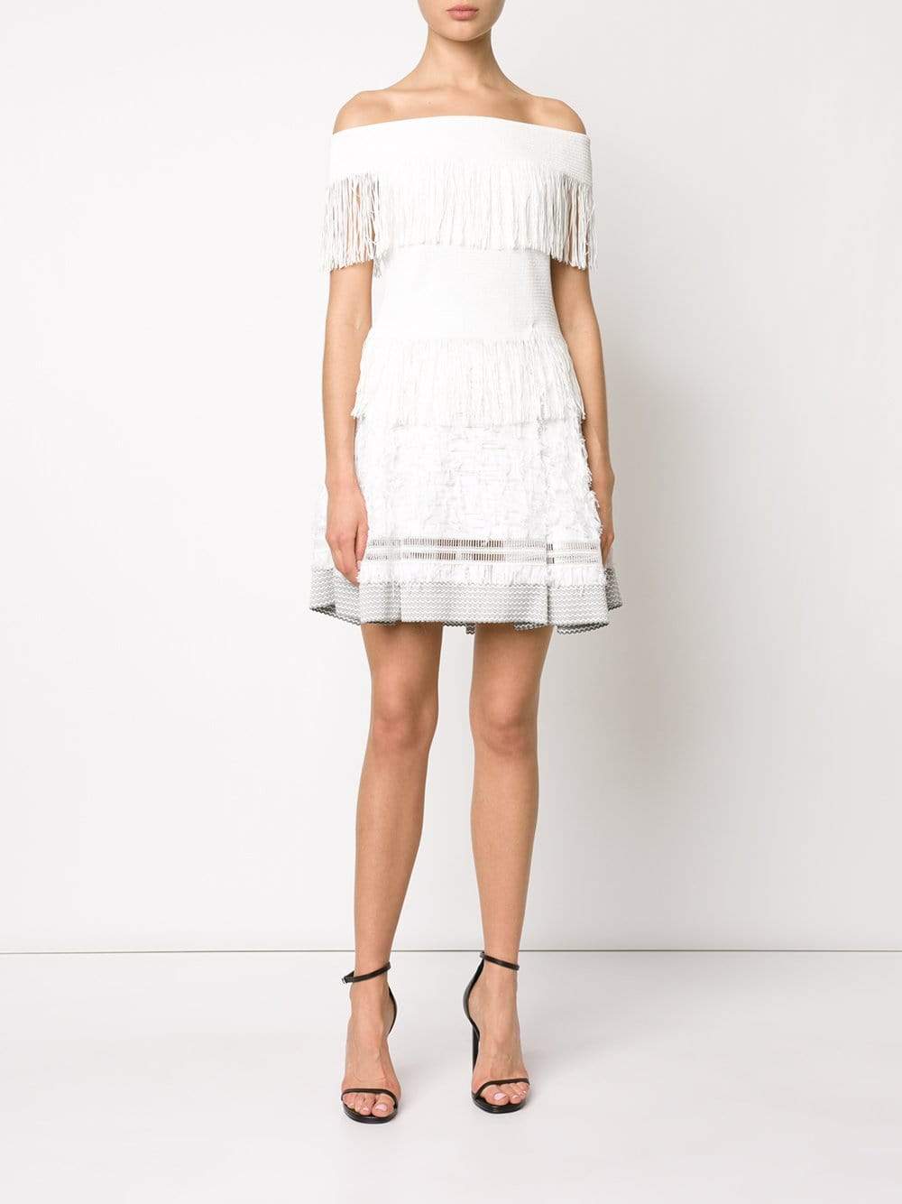 SIMKHAI-Fringe Mini Skirt-