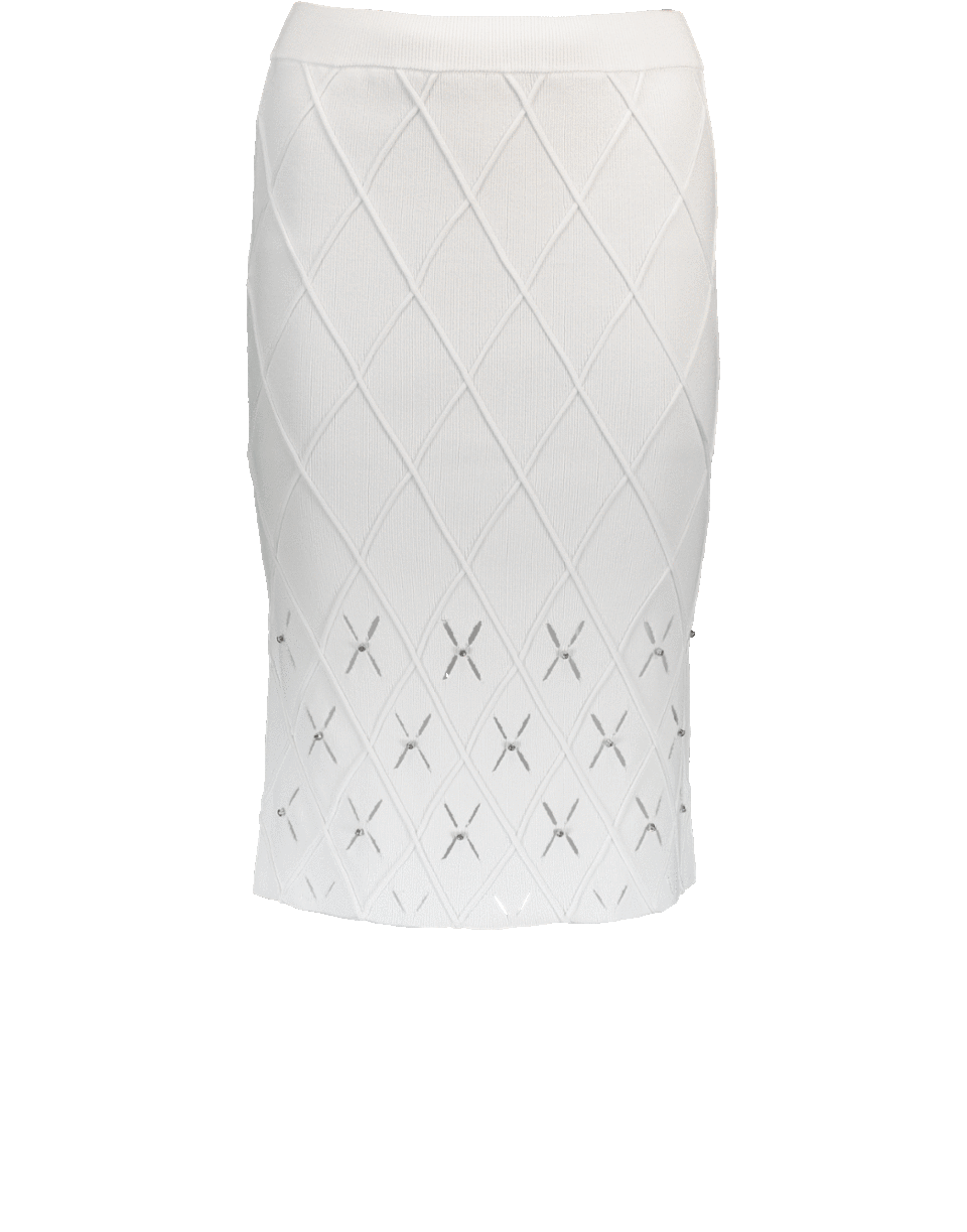 SIMKHAI-Diamond Argyle Pencil Skirt-