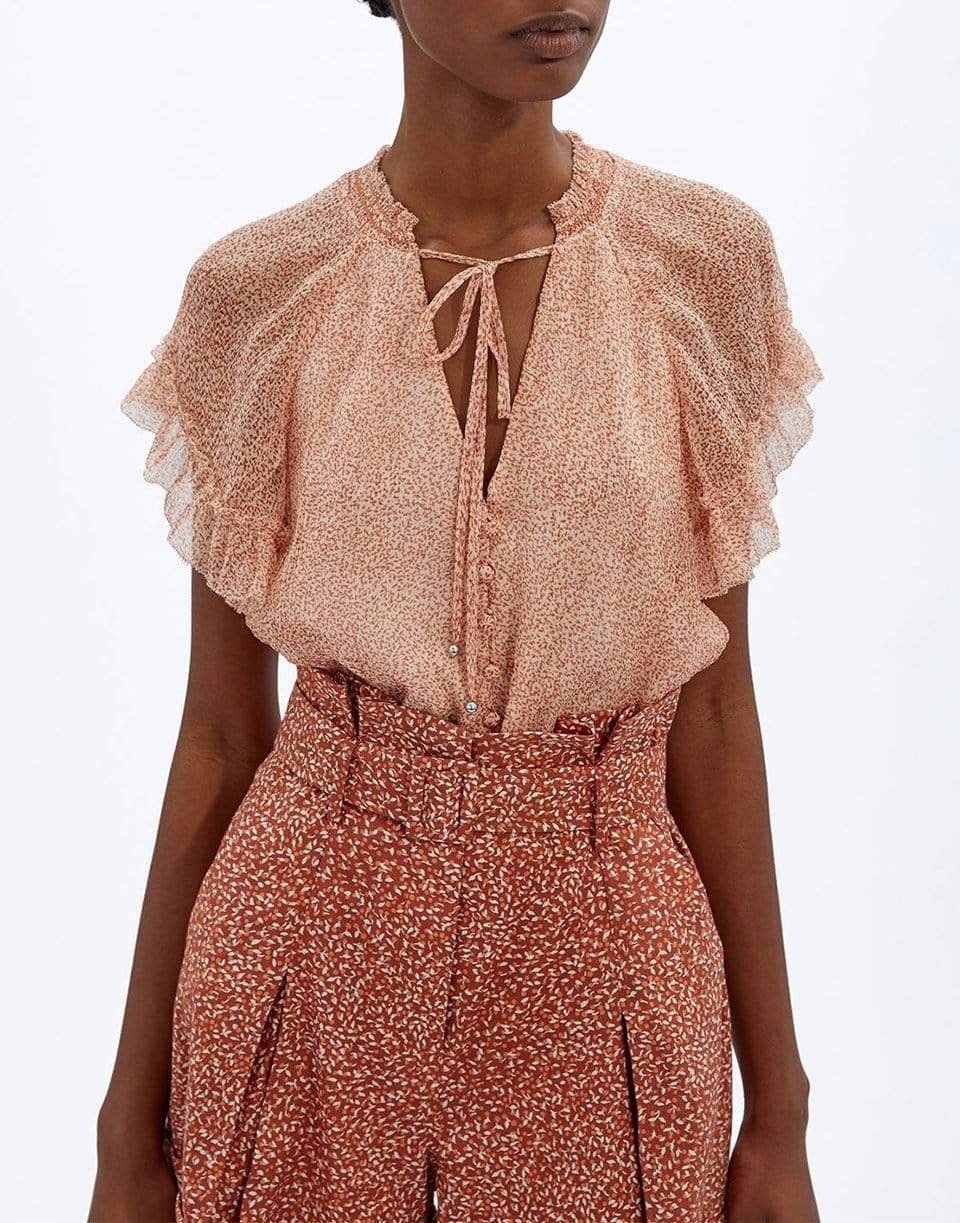 SIMKHAI-Nadia Ruffle Top-