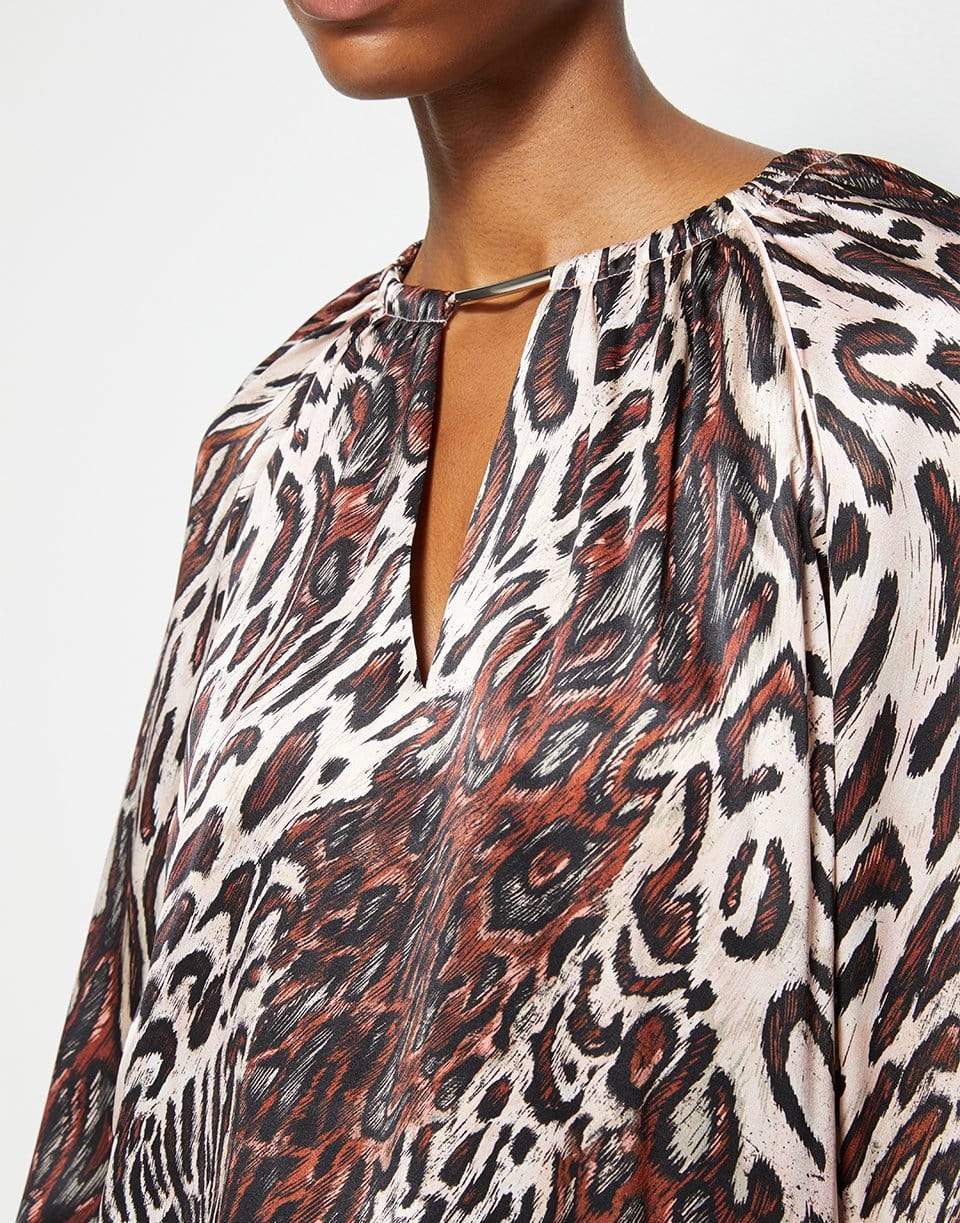 SIMKHAI-Delilah Essentials Long Sleeve Keyhole Top-