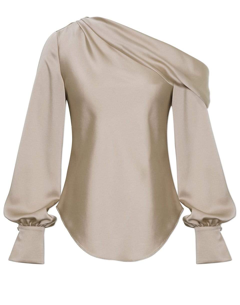 SIMKHAI-Alice One Shoulder Top - Champagne-