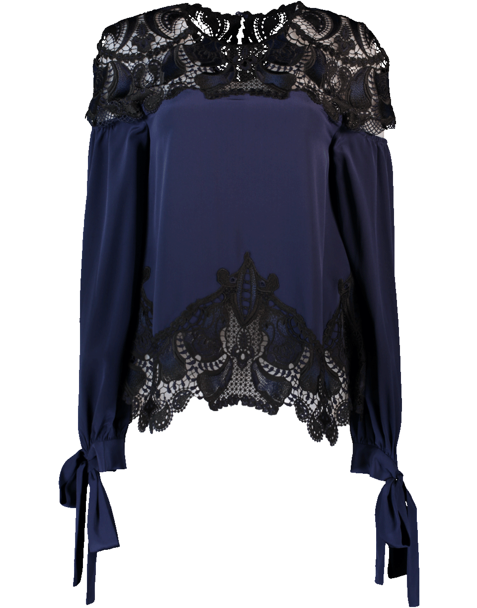 SIMKHAI-Applique Blouse-