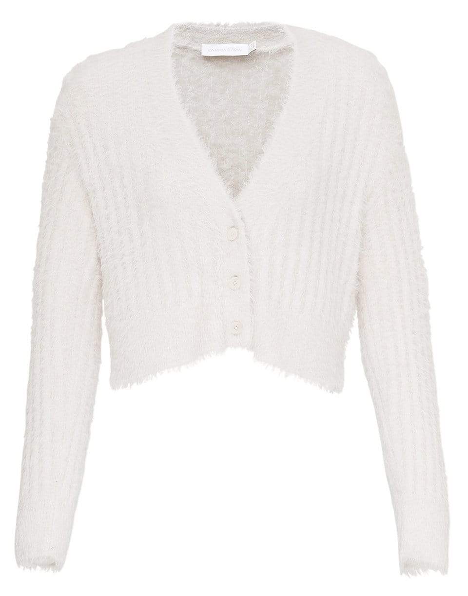 SIMKHAI-Maya Feathered Cardigan-