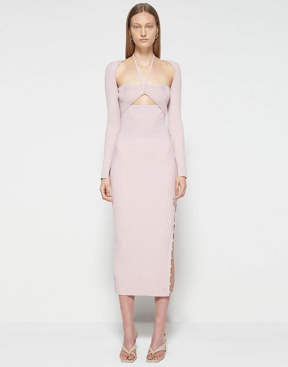 SIMKHAI-Alexia Ribbed Sweetheart Pullover-