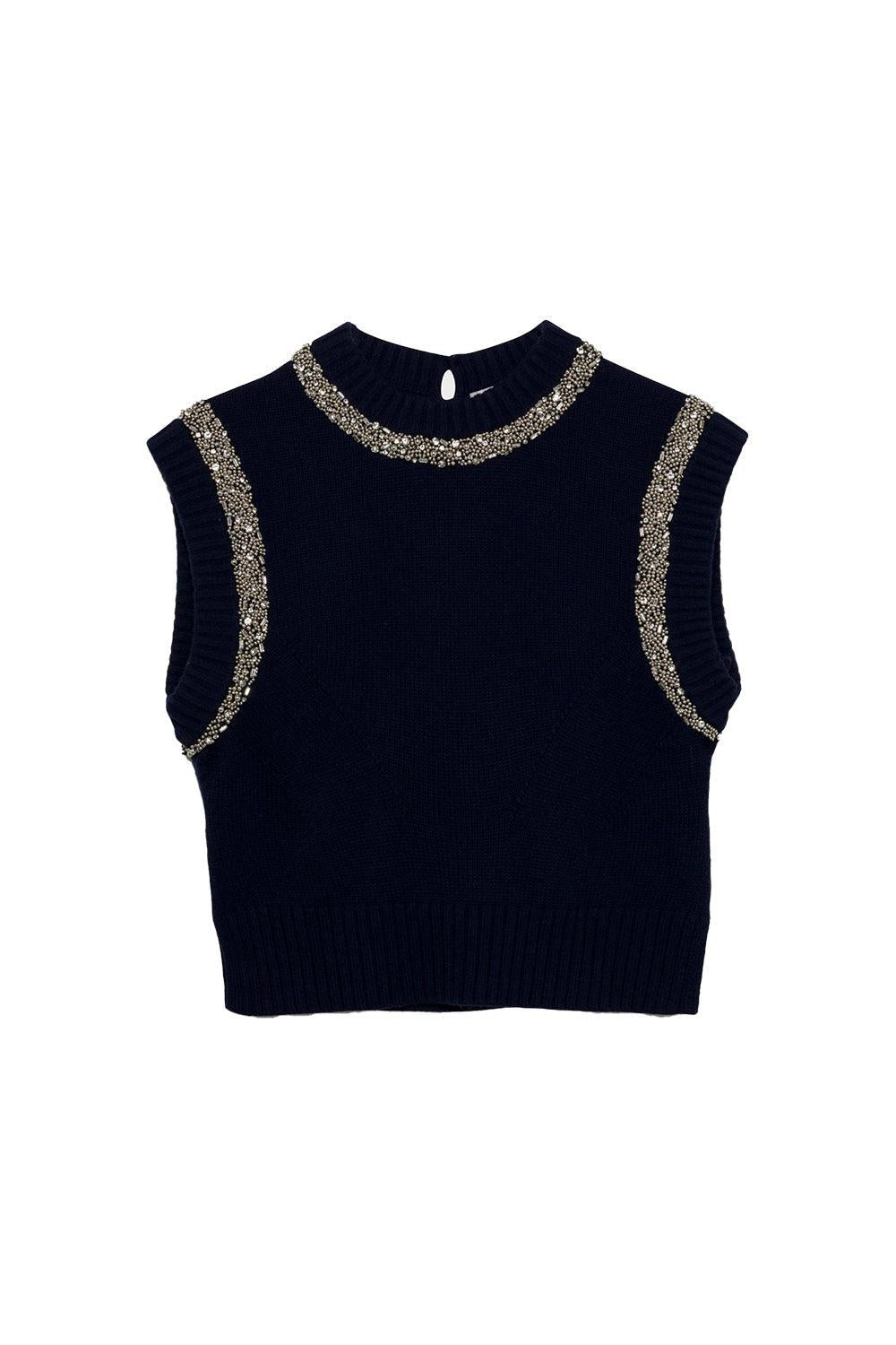 SIMKHAI-Joanae Pullover - Midnight-
