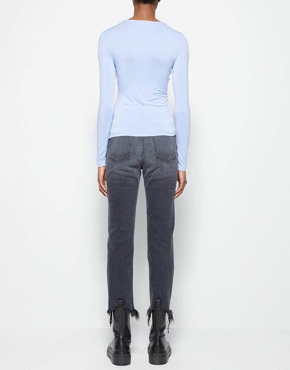 SIMKHAI-Madeline Matte Jersey Long Sleeve Top-