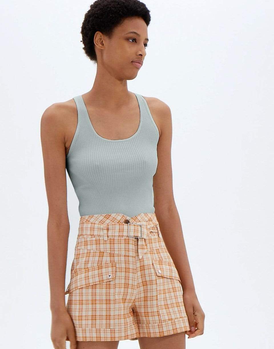 SIMKHAI-Cecilia Knit Basics Crop 
Top-