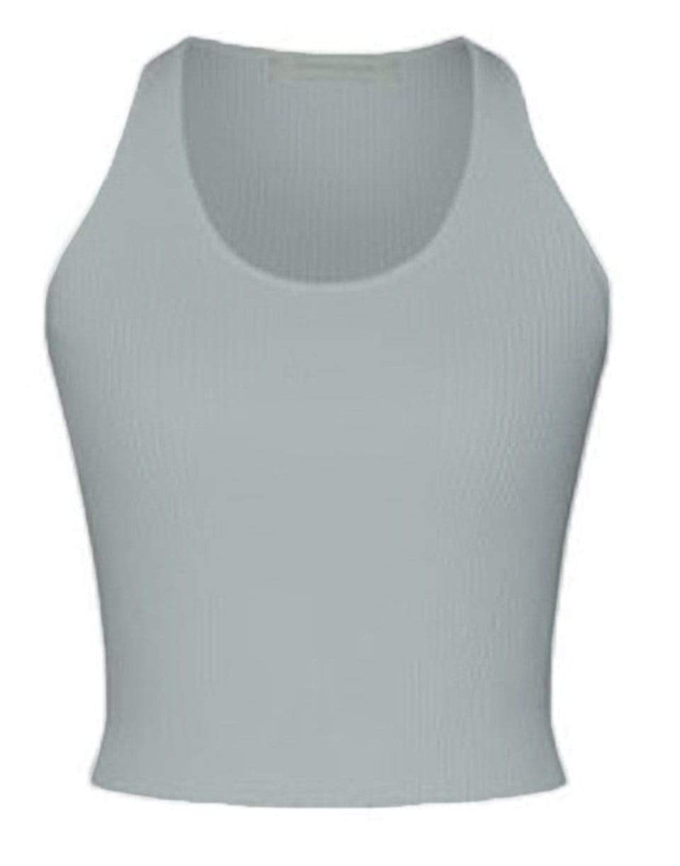 SIMKHAI-Cecilia Knit Basics Crop 
Top-