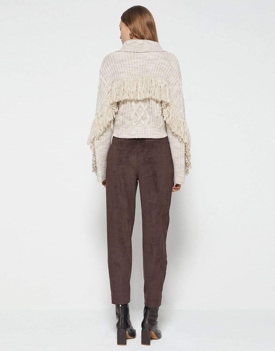 SIMKHAI-Kara Mouline Knit Polo-