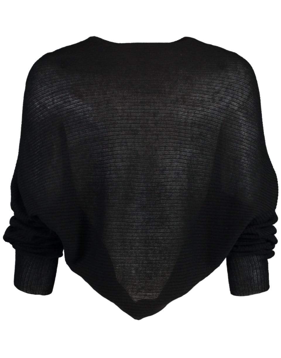 SIMKHAI-Black Kylie Cashmere Shrug-