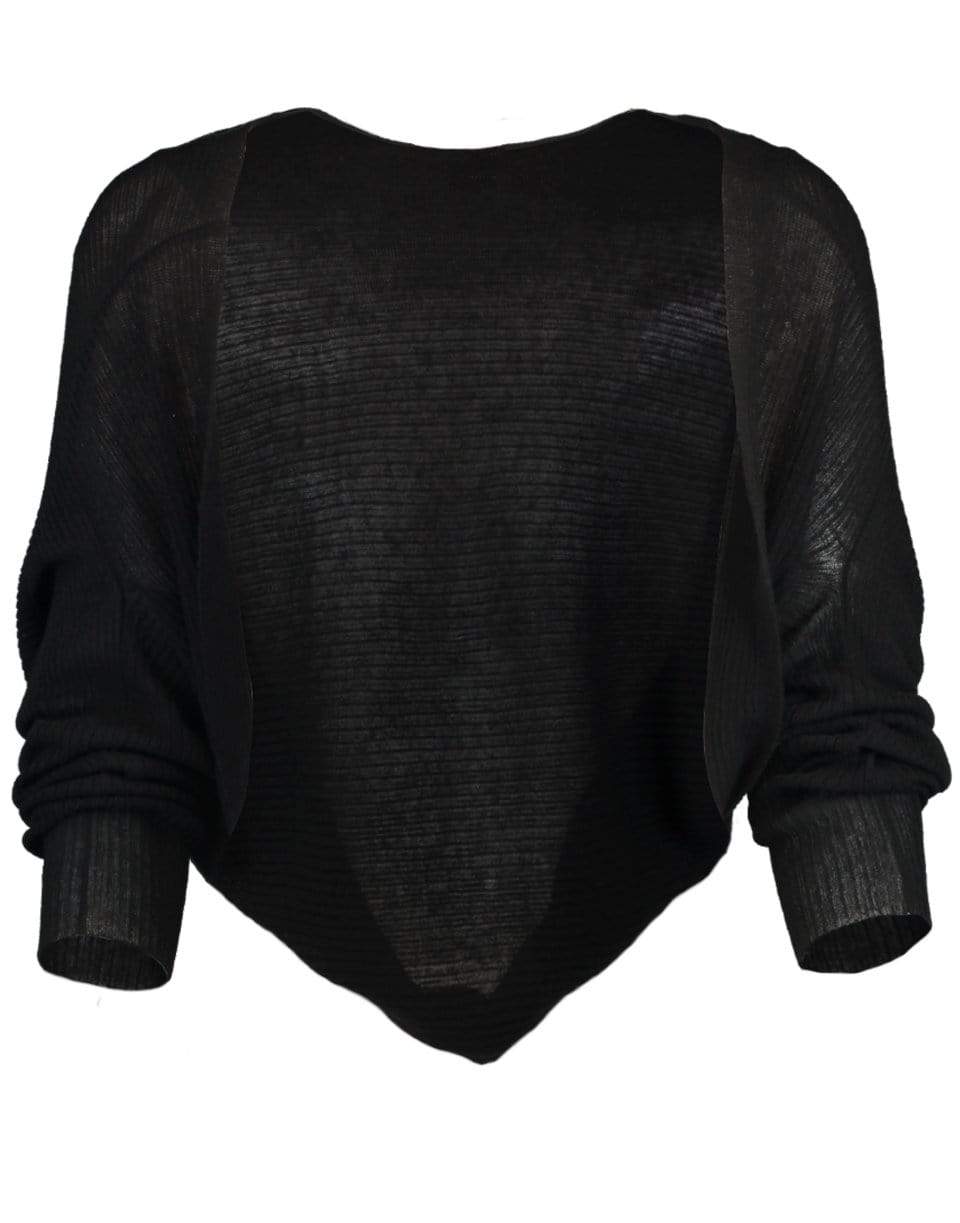 SIMKHAI-Black Kylie Cashmere Shrug-