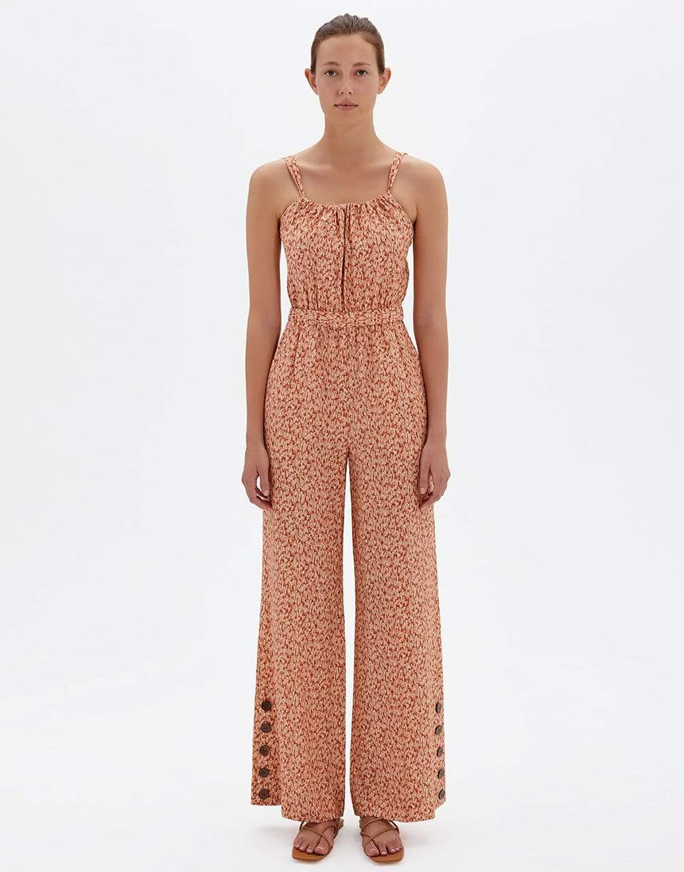 SIMKHAI-Serenity Organic Printed
Tie Back Jumpsuit-
