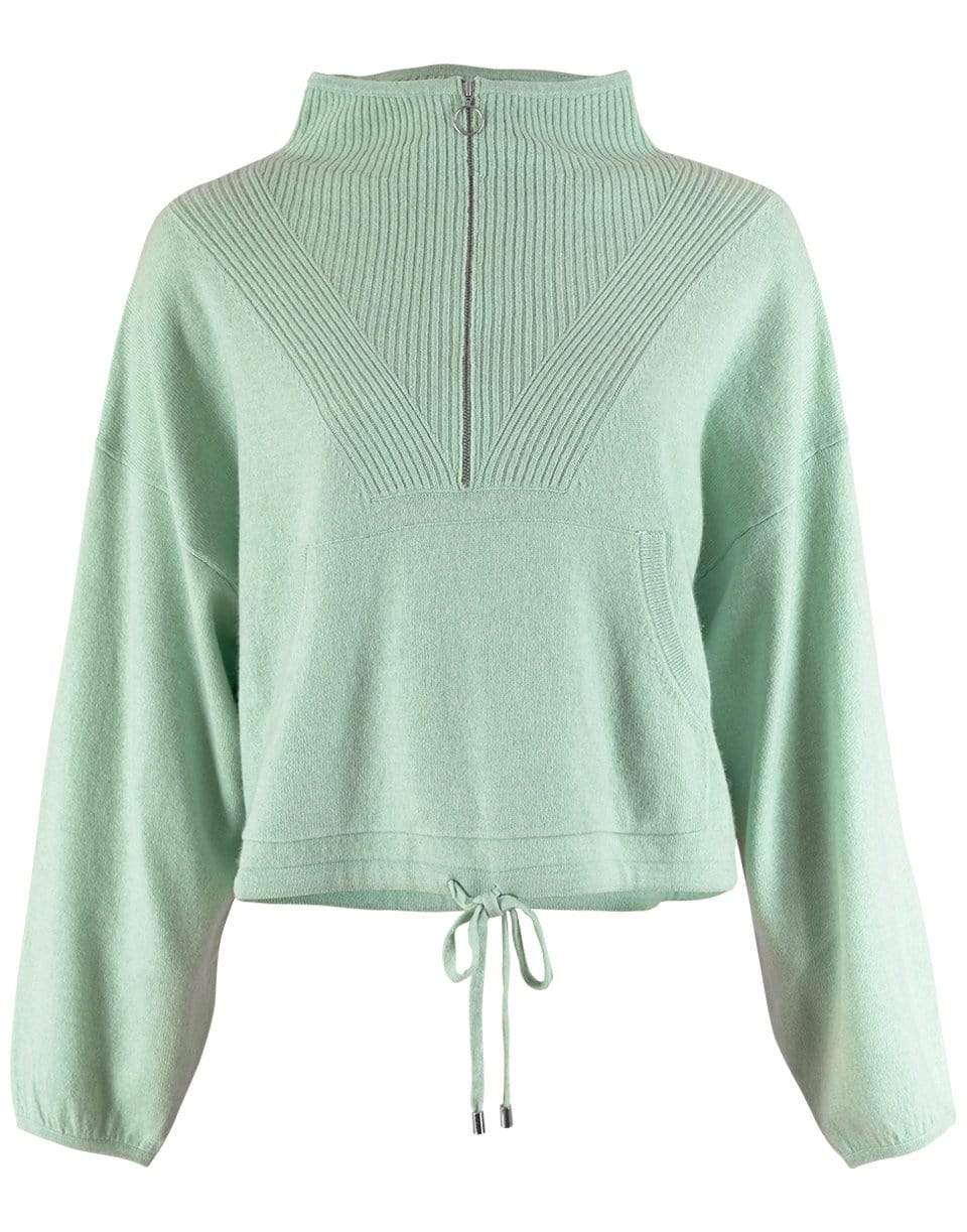 SIMKHAI-Hana Knit Half Zip Pullover-