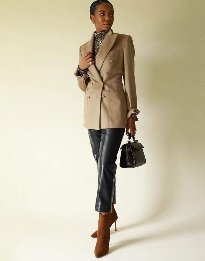SIMKHAI-Greta Sequin Long Sleeve Turtleneck-