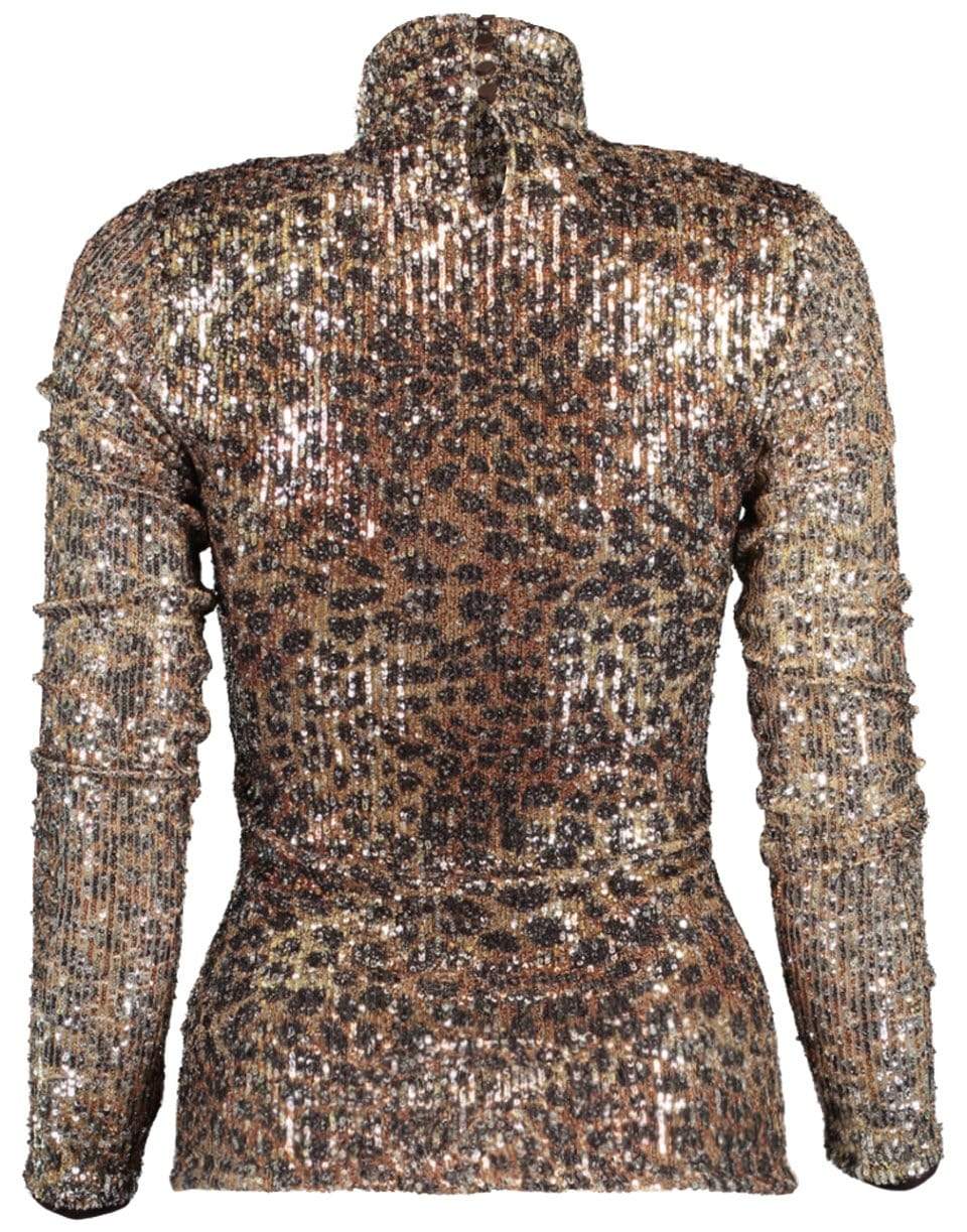 SIMKHAI-Greta Sequin Long Sleeve Turtleneck-