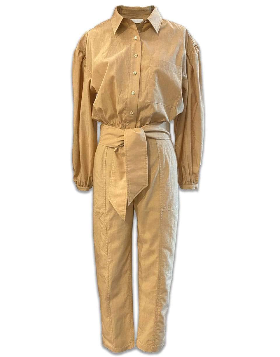 SIMKHAI-Franki Long Sleeve Tie Jumpsuit-