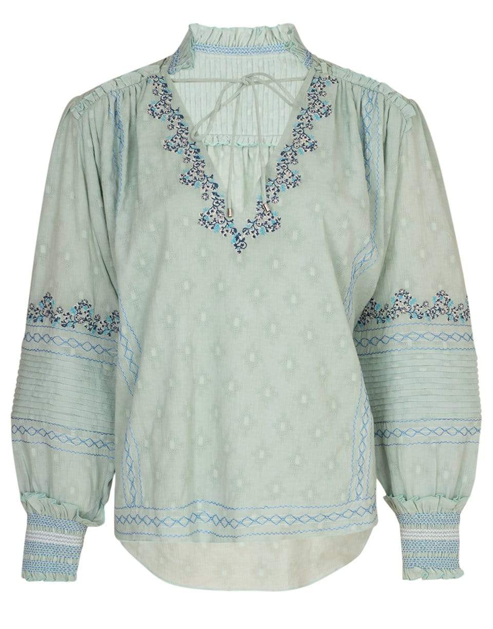 SIMKHAI-Tallie Bohemian Cotton Top-