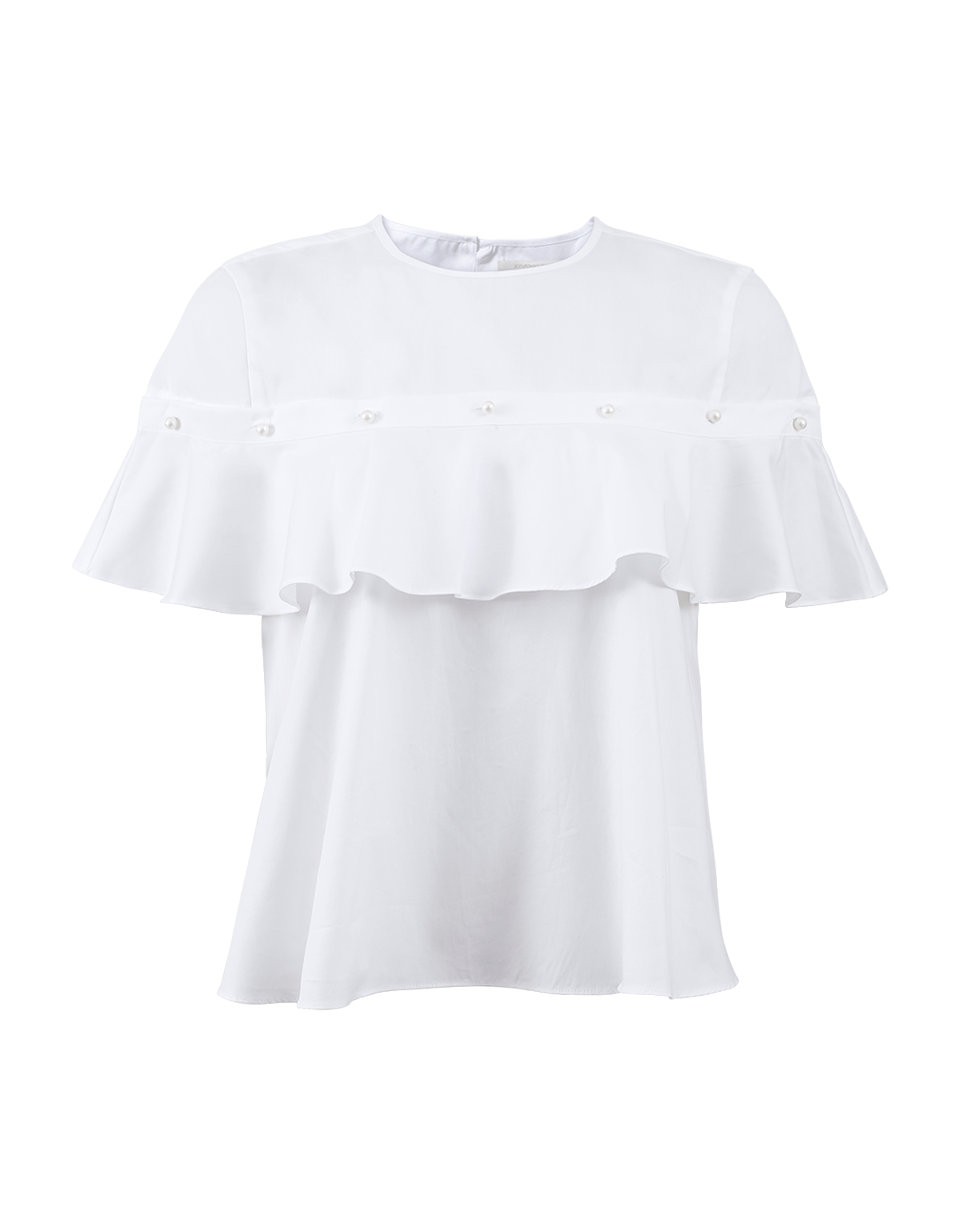 SIMKHAI-Pearl Ruffle Top-