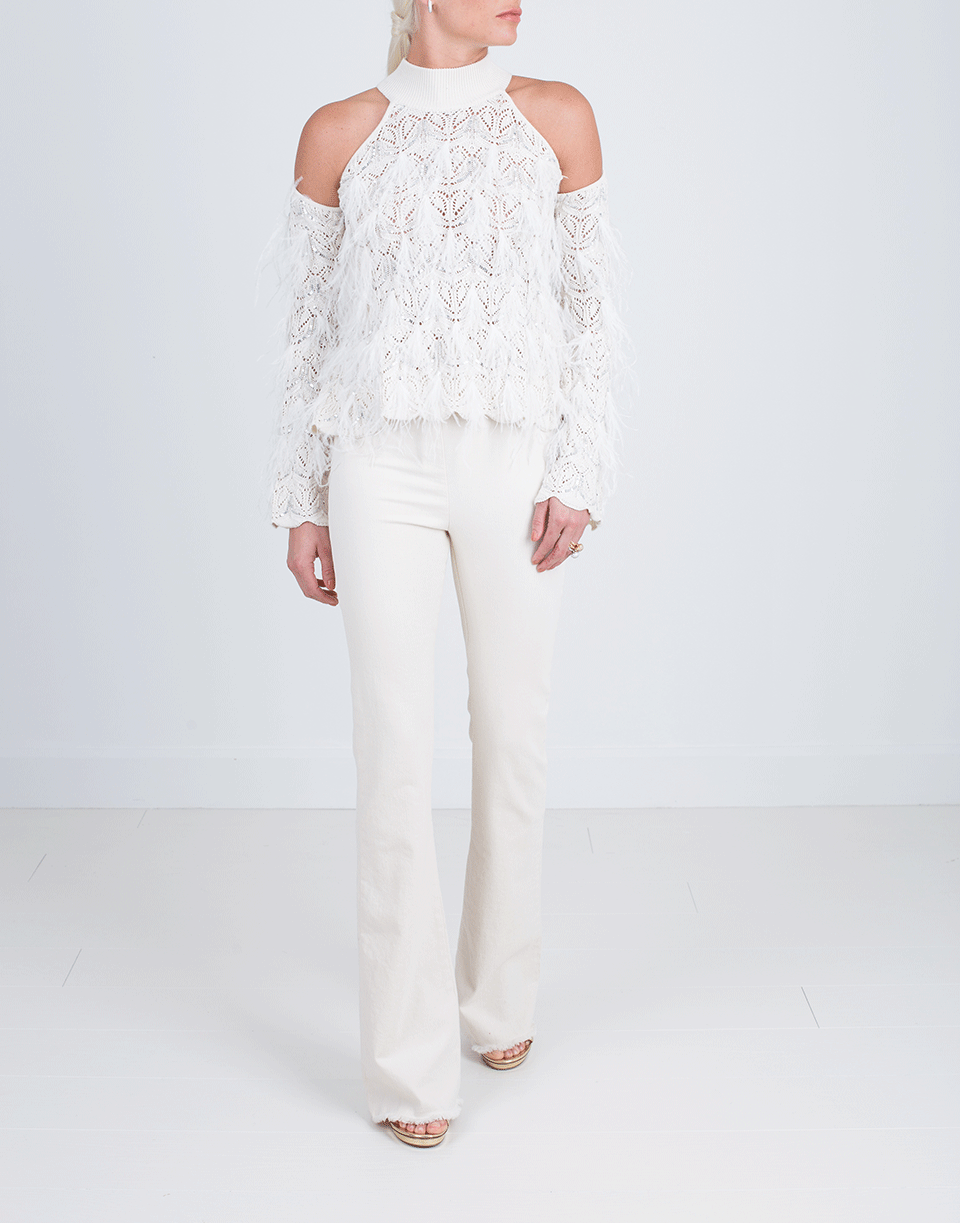 SIMKHAI-Knit Cold Shoulder Sweater-