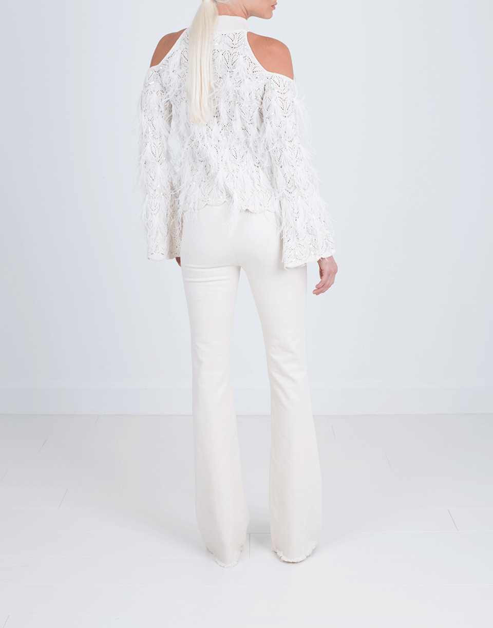 SIMKHAI-Knit Cold Shoulder Sweater-