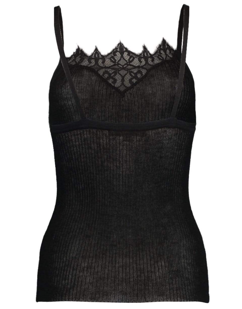 SIMKHAI-Black Rylee Cashmere Tank-