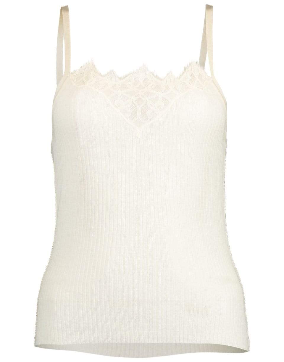 SIMKHAI-Ecru Rylee Cashmere Tank-