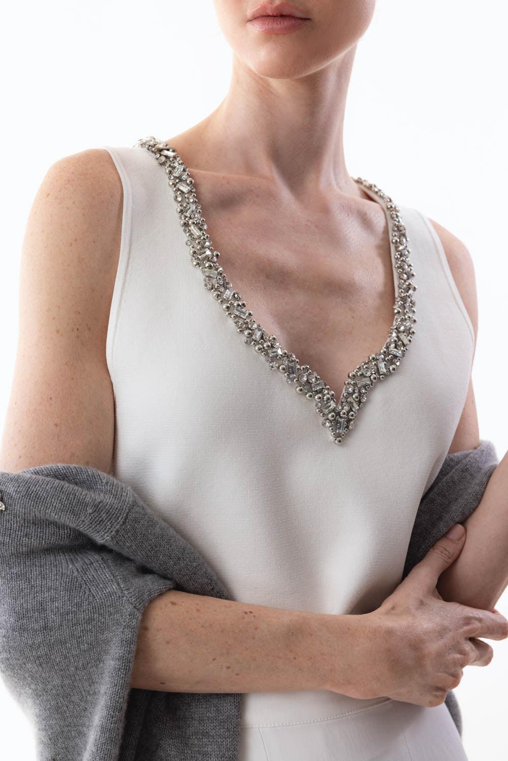 SIMKHAI-Marceline Tank - Ivory-