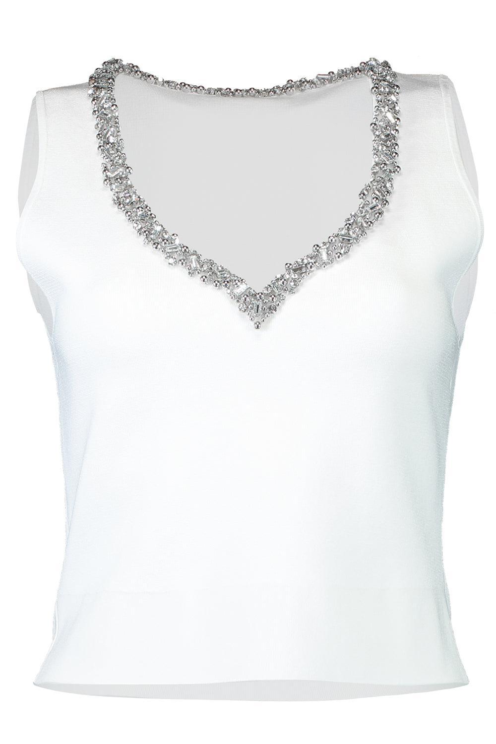 SIMKHAI-Marceline Tank - Ivory-