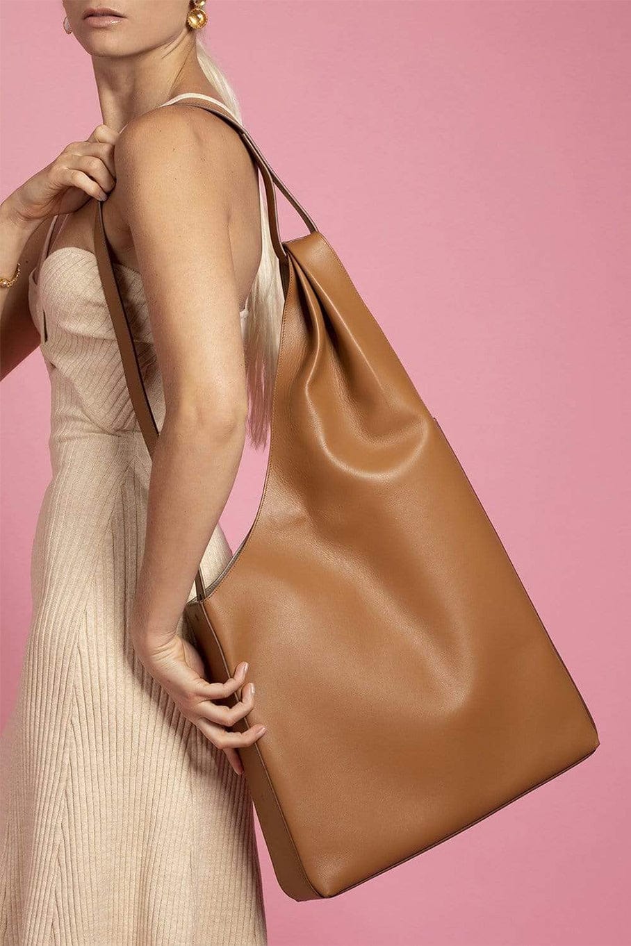 SIMKHAI-Maxi Lune XXL Shopper Bag-CANYON