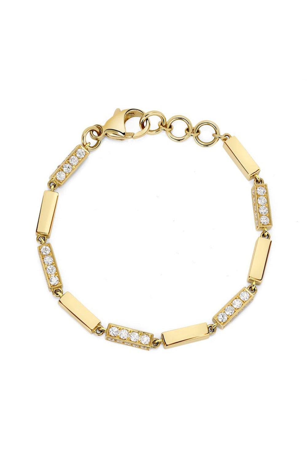 SINGLE STONE-Giana Diamond Bracelet-YELLOW GOLD