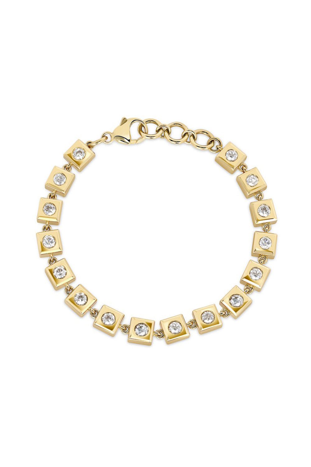 SINGLE STONE-Hudson Bracelet-YELLOW GOLD