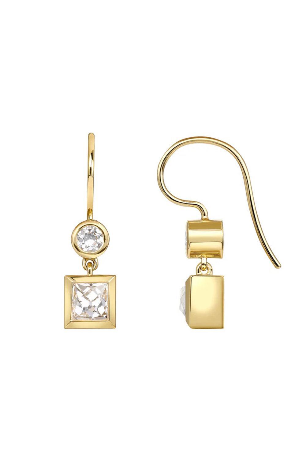 Karina Double Drop Diamond Earrings
