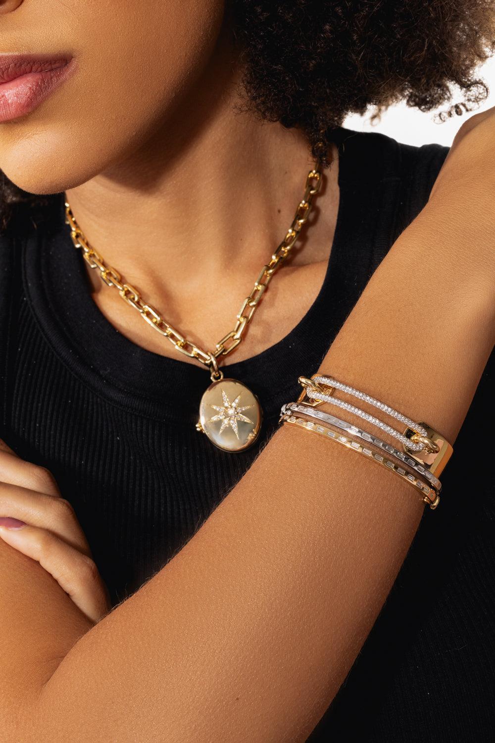 Harmony Locket-YELLOW GOLD-JEWELRYFINE JEWELPENDANT-SINGLE STONE