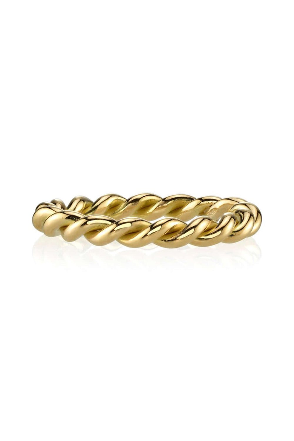 SINGLE STONE-Large Lara Ring-YELLOW GOLD