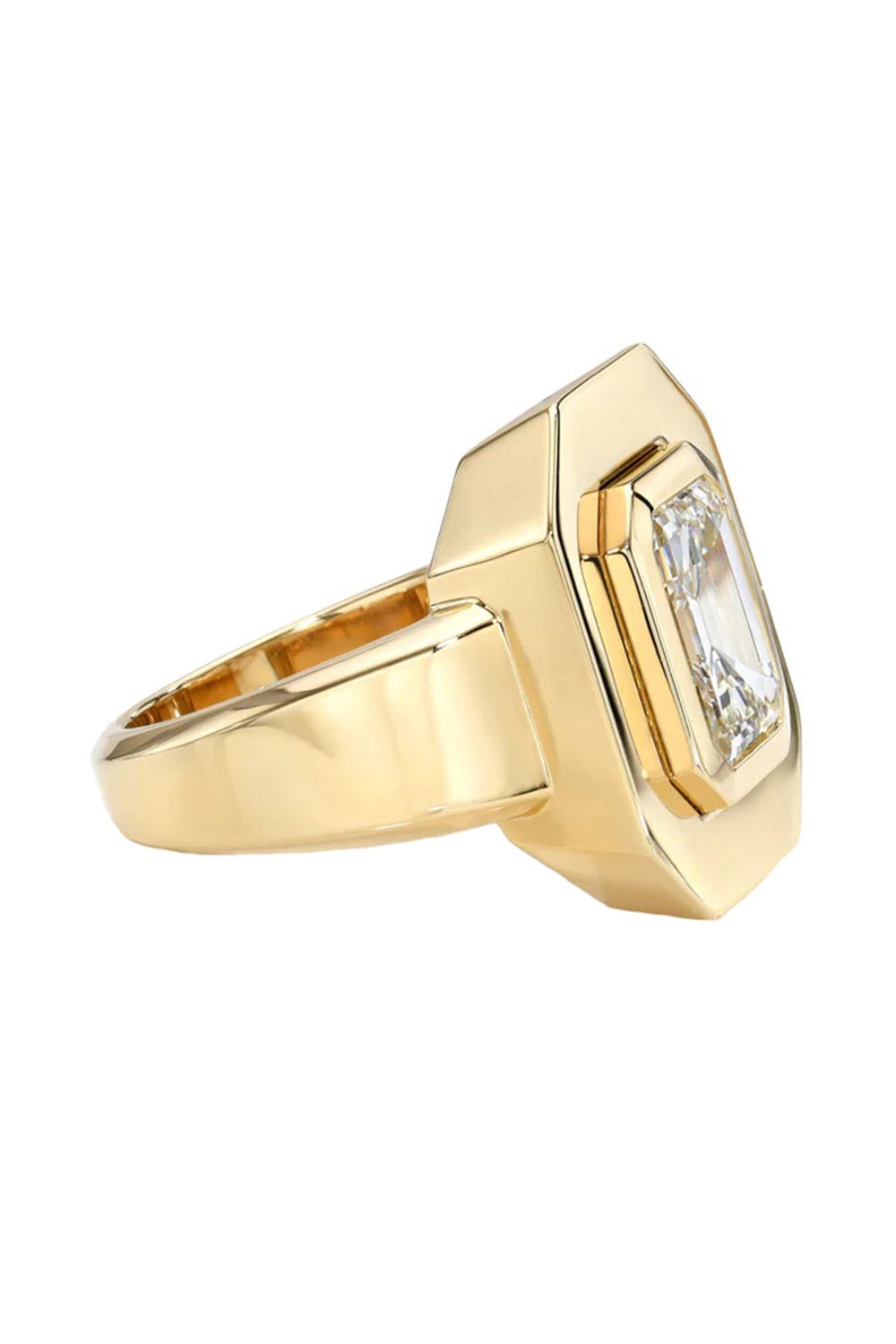 SINGLE STONE-Rena Ring-YELLOW GOLD
