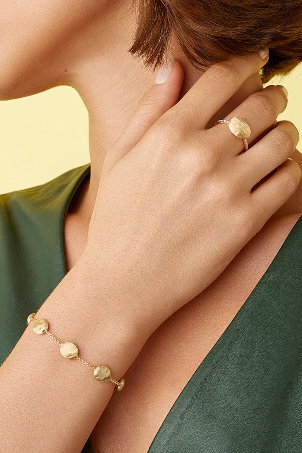 Siviglia Large Bean Bracelet-YELLOW GOLD-7.5-JEWELRYFINE JEWELBRACELET O-MARCO BICEGO