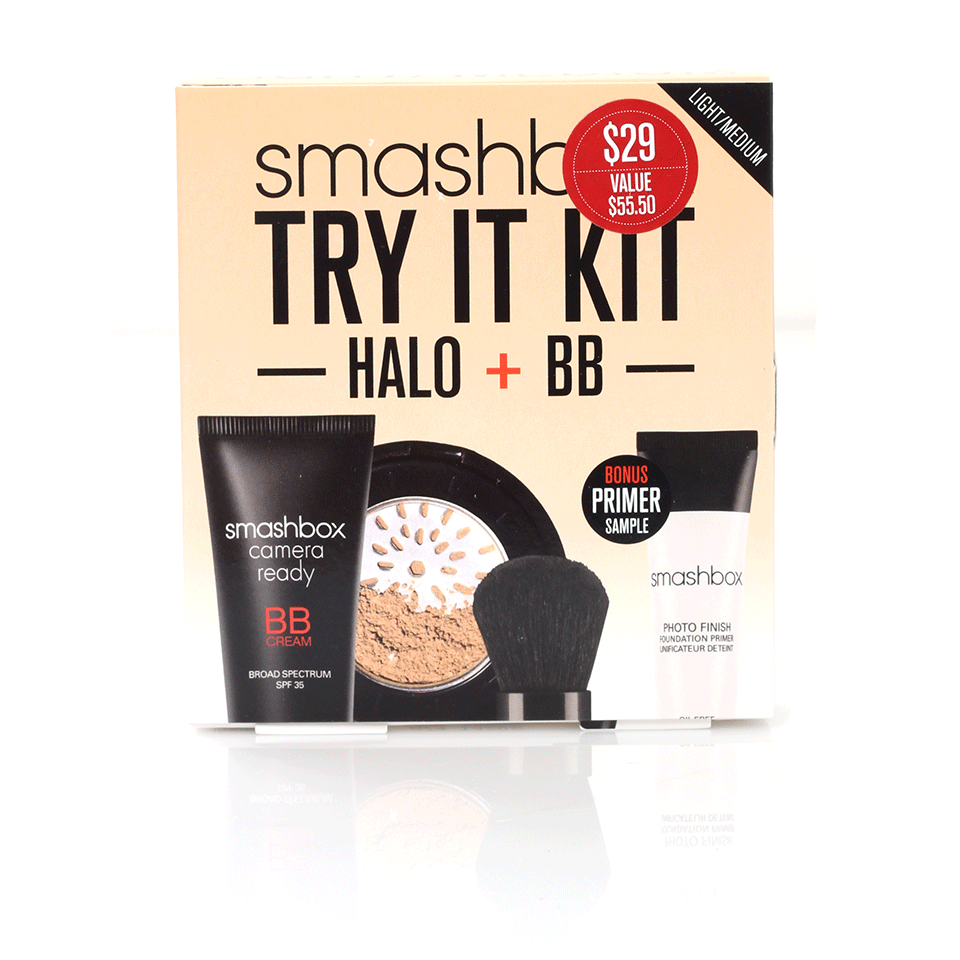 SMASHBOX-Light/Medium Halo BB Try It Kit-LGHT/MED