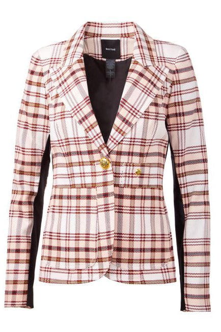 SMYTHE-Patch Pocket Tuxedo Stripe Blazer-
