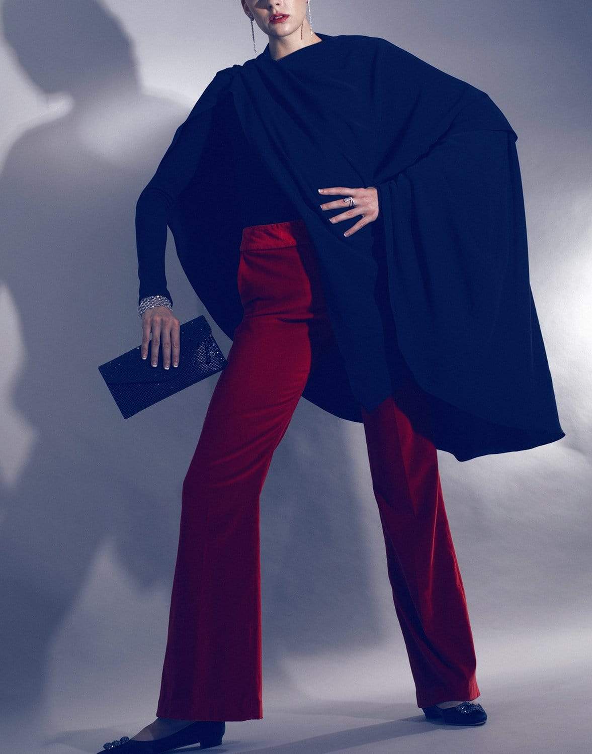 SMYTHE-Velvet Wide Leg Trouser-