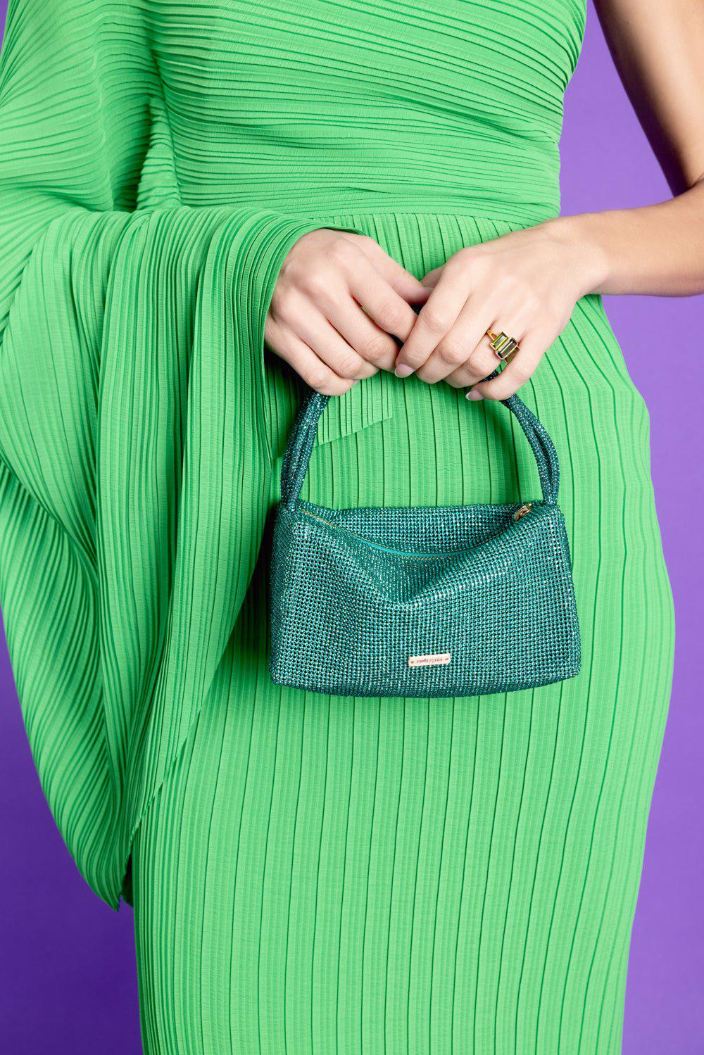 SOLACE LONDON-Lenna Dress - Bright Green-