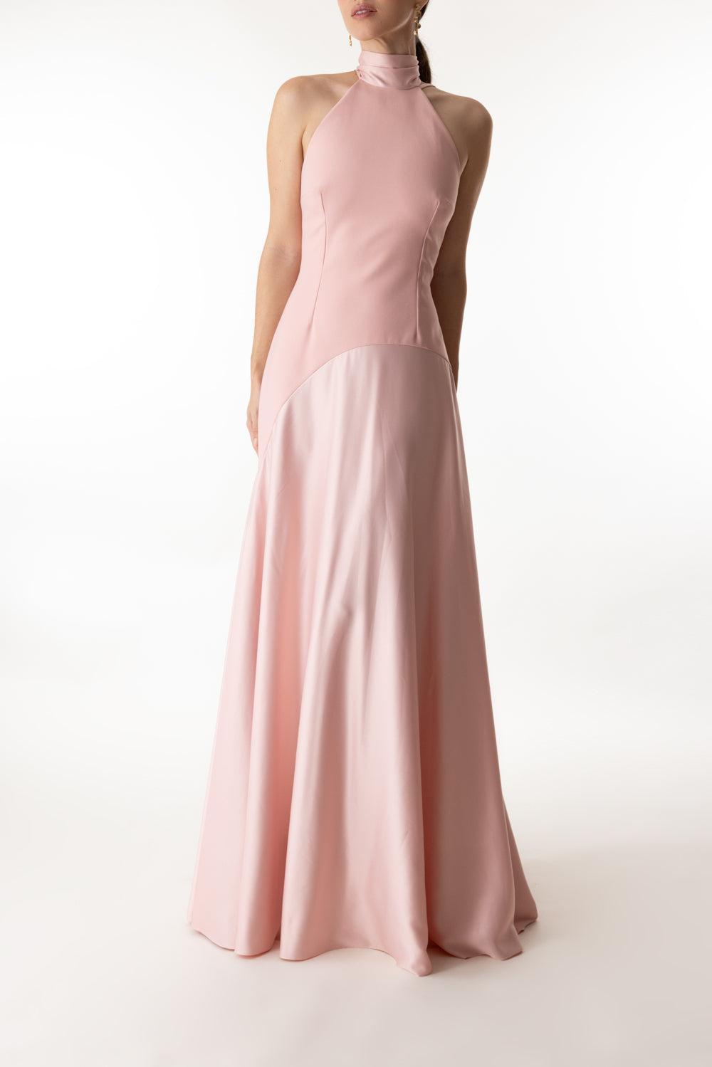 CECE DRESS-PUTTYPNK-2-CLOTHINGDRESSGOWN-SOLACE LONDON