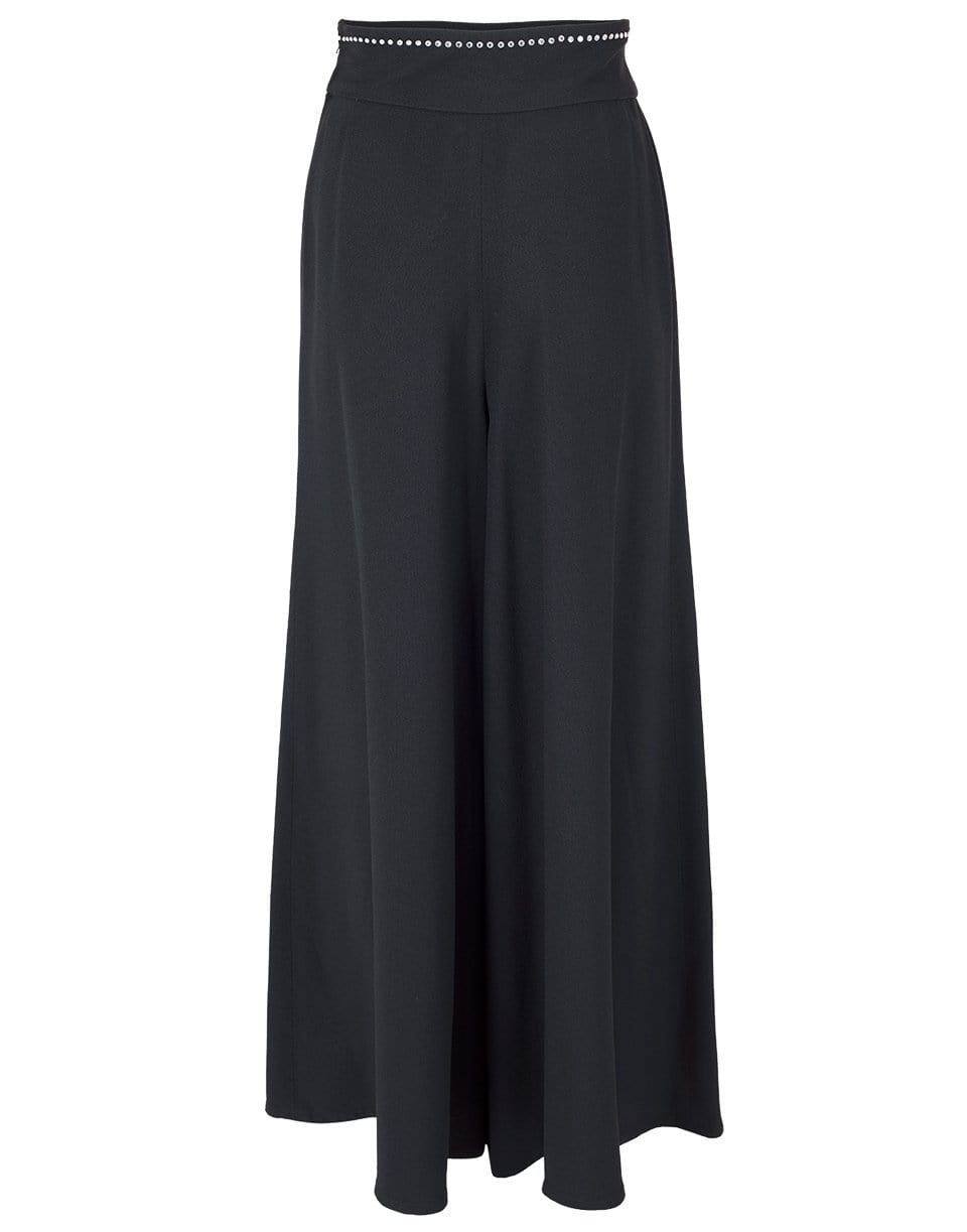 SONIA RYKIEL-Wide Leg Studded Pant-BLACK