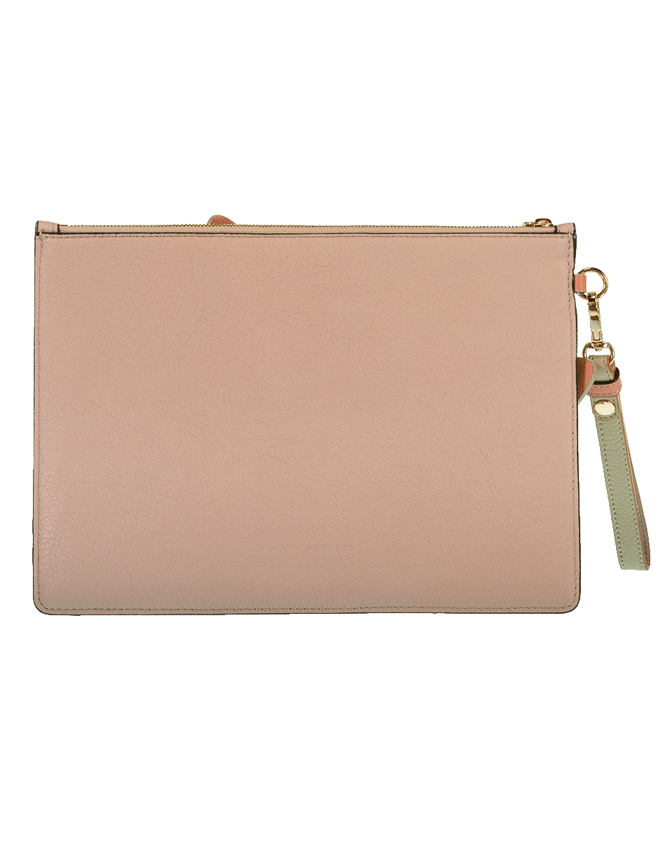 SOPHIA WEBSTER-Flossy Butterfly Pouchette-ANTRACITE/ROSE