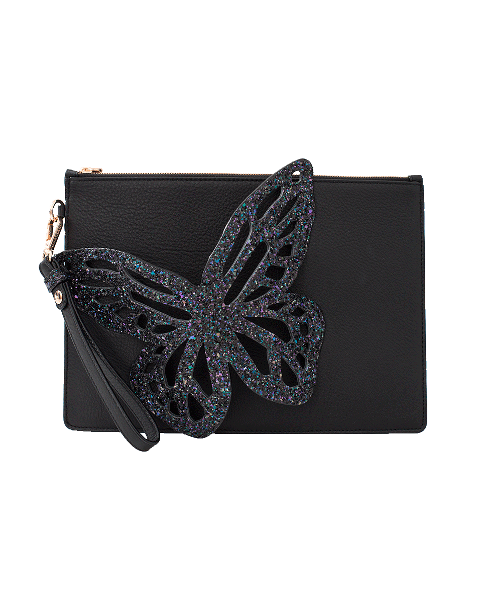 SOPHIA WEBSTER-Flossy Butterfly Pouchette-BLACK