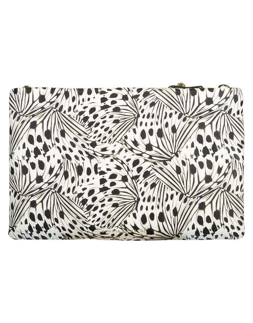 SOPHIA WEBSTER-Butterfly Flossy Clutch - Black & Butterfly-BLACK